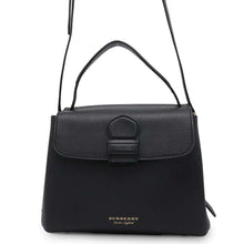 将图像加载到图库查看器中，BURBERRY Camberley 2WAYHandbag Black/Beige Canvas Leather
