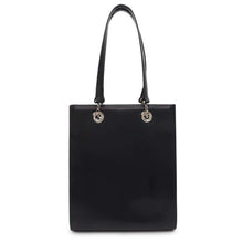 将图像加载到图库查看器中，CARTIER PANTHERE Chain Tote Bag Black Leather
