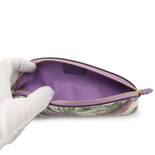 Load image into Gallery viewer, GUCCI Flora print pencil case Purple/Ivory662130 PVC
