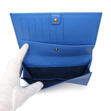 Load image into Gallery viewer, Ferragamo Chain wallet Blue Leather
