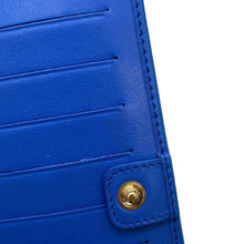 Load image into Gallery viewer, Ferragamo Chain wallet Blue Leather
