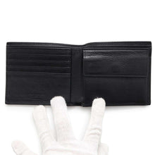 将图像加载到图库查看器中，SAINT LAURENT PARIS Folded wallet Black 647152 Leather
