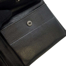 将图像加载到图库查看器中，SAINT LAURENT PARIS Folded wallet Black 647152 Leather
