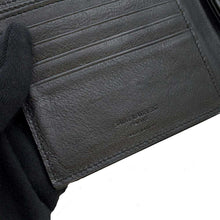 将图像加载到图库查看器中，SAINT LAURENT PARIS Folded wallet Black 647152 Leather
