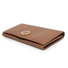 将图像加载到图库查看器中，BVLGARI Folded Long Cloth Brown 33625 Leather
