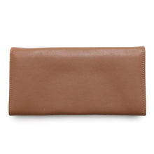 将图像加载到图库查看器中，BVLGARI Folded Long Cloth Brown 33625 Leather
