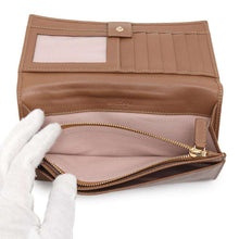 Load image into Gallery viewer, BVLGARI Folded Long Cloth Brown33625 Leather
