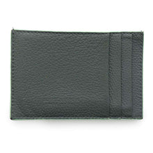 将图像加载到图库查看器中，Bottega Veneta Card Case Gray/Green Leather
