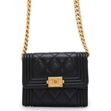 Load image into Gallery viewer, CHANEL Boy Chanel Chain Wallet BlackAP2206 Caviar Leather
