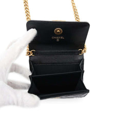 Load image into Gallery viewer, CHANEL Boy Chanel Chain Wallet BlackAP2206 Caviar Leather
