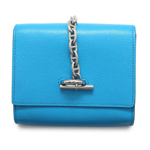 Load image into Gallery viewer, HERMES Chaine d&#39;Ancre Compact Blue Frida Chevre Leather Shamquila
