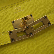 Load image into Gallery viewer, HERMES Kelly wallet long Soufre Epsom
