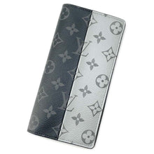 将图像加载到图库查看器中，LOUIS VUITTON Portefeuille Brazza Black/Silver M63027 Monogram Eclipse Split
