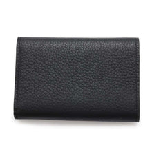 Load image into Gallery viewer, LOUIS VUITTON Portefeuille Capucine Compact Noir M80795 Taurillon Leather/Leopard
