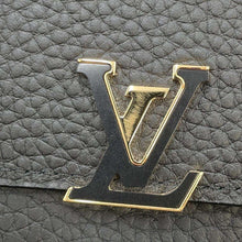 Load image into Gallery viewer, LOUIS VUITTON Portefeuille Capucine Compact Noir M80795 Taurillon Leather/Leopard
