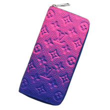 Load image into Gallery viewer, LOUIS VUITTON Zippy Wallet Vertical NM Neon Pink/Neon Blue M81243 Taurillon Leather
