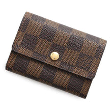 Load image into Gallery viewer, LOUIS VUITTON Porte Monnaie・Plat Brown N61930 Damier Ebene Canvas
