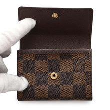 Load image into Gallery viewer, LOUIS VUITTON Porte Monnaie・Plat Brown N61930 Damier Ebene Canvas
