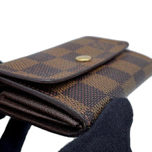 Load image into Gallery viewer, LOUIS VUITTON Porte Monnaie・Plat Brown N61930 Damier Ebene Canvas
