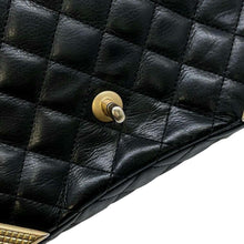 Load image into Gallery viewer, CHANEL Matelasse Single Flap ChainShoulder Bag Black A94495 Lambskin
