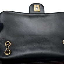 Load image into Gallery viewer, CHANEL Matelasse Single Flap ChainShoulder Bag Black A94495 Lambskin
