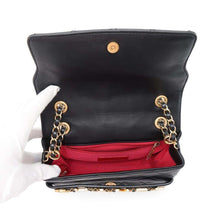 Load image into Gallery viewer, CHANEL Logo ChainShoulder Bag Black AS4190 Lambskin
