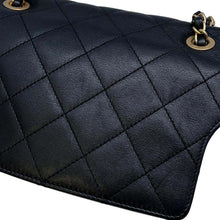 Load image into Gallery viewer, CHANEL Logo ChainShoulder Bag Black AS4190 Lambskin
