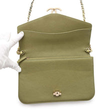 Load image into Gallery viewer, CHANEL ChainShoulder Bag Khaki Caviar Leather
