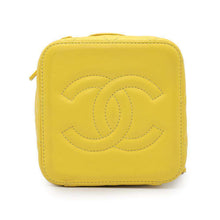 Load image into Gallery viewer, CHANEL Matelasse Vanity ChainShoulder Bag YellowAS3228 Lambskin Size Small
