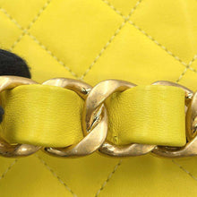 Load image into Gallery viewer, CHANEL Matelasse Vanity ChainShoulder Bag YellowAS3228 Lambskin Size Small
