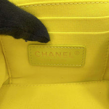 Load image into Gallery viewer, CHANEL Matelasse Vanity ChainShoulder Bag YellowAS3228 Lambskin Size Small
