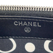 将图像加载到图库查看器中，CHANEL Matelasse Chain wallet Black AP3837 Caviar Leather
