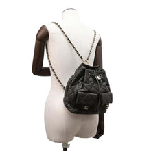 Load image into Gallery viewer, CHANEL Matelasse Backpack Khaki AS4342 Lambskin
