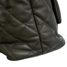 Load image into Gallery viewer, CHANEL Matelasse Backpack Khaki AS4342 Lambskin
