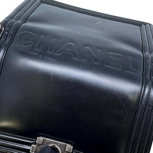 将图像加载到图库查看器中，CHANEL Boy Chanel ChainShoulder Bag Black Calf Leather
