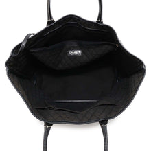 Load image into Gallery viewer, CHANEL Coco&#39;s Travel Tote BlackA36181 PVC Leather
