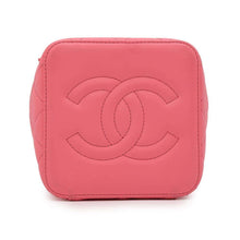 将图像加载到图库查看器中，CHANEL Matelasse Vanity ChainShoulder Bag Pink Lambskin
