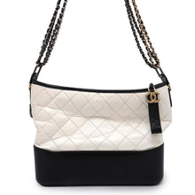 Load image into Gallery viewer, CHANEL Gabriel de CHANEL Hobo Bag White/Black A93824 Calf Leather
