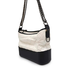 Load image into Gallery viewer, CHANEL Gabriel de CHANEL Hobo Bag White/Black A93824 Calf Leather
