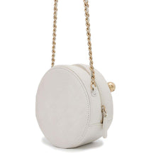 将图像加载到图库查看器中，CHANEL Matelasse Round Chain Shoulder Bag White AP0999 Lambskin
