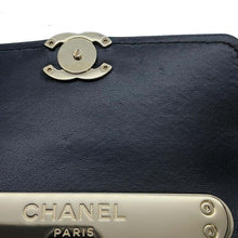 将图像加载到图库查看器中，CHANEL Matelasse Top Handle Chain Shoulder Bag Black Lambskin
