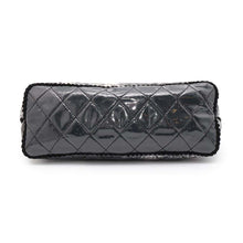 将图像加载到图库查看器中，CHANEL Matelasse ChainTote Bag Black/Gray Plastics Leather
