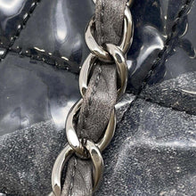 Load image into Gallery viewer, CHANEL Matelasse ChainTote Bag Black/Gray Plastics Leather
