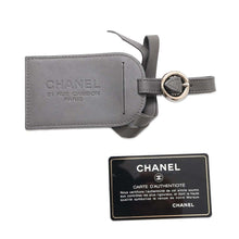 将图像加载到图库查看器中，CHANEL Matelasse ChainTote Bag Black/Gray Plastics Leather
