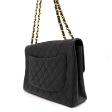 Load image into Gallery viewer, CHANEL Matelasse Single Flap ChainShoulder Bag Black Lambskin Size 30
