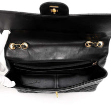 Load image into Gallery viewer, CHANEL Matelasse Single Flap ChainShoulder Bag Black Lambskin Size 30
