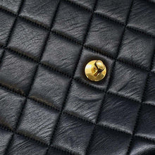 Load image into Gallery viewer, CHANEL Matelasse Single Flap ChainShoulder Bag Black Lambskin Size 30
