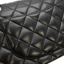 将图像加载到图库查看器中，CHANEL Matelasse Double Flap ChainShoulder Bag Black A01113 Lambskin
