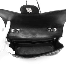 将图像加载到图库查看器中，CHANEL Matelasse Single Flap ChainShoulder Bag Black Caviar Leather Size 30
