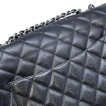 Load image into Gallery viewer, CHANEL Matelasse Single Flap ChainShoulder Bag Black Caviar Leather Size 30
